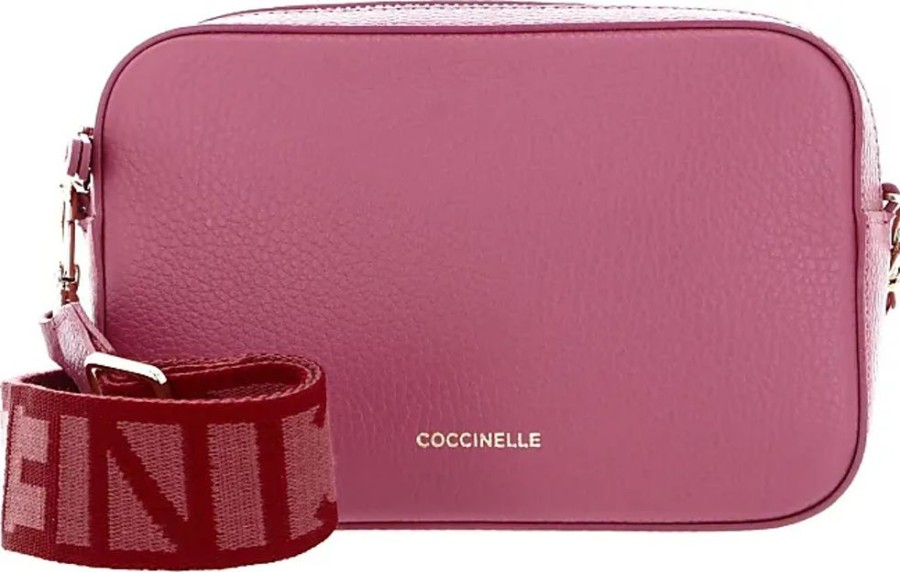 Frauen Coccinelle Taschen | Tebe Umhangetasche Leder 18 Cm, Pulp Pink, Einheitsgrose