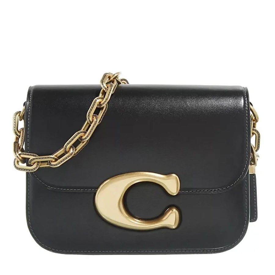 Frauen Coach Taschen | Luxe Refined Calf Idol Bag Crossbody Bags Schwarz