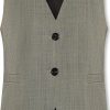 Frauen Helmut Lang Westen | Herringbone Vest, Womens, Grey