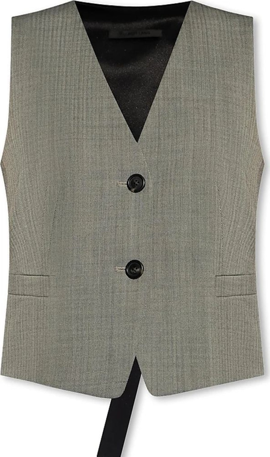 Frauen Helmut Lang Westen | Herringbone Vest, Womens, Grey