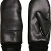 Frauen Urban Classics Handschuhe | Unisex Puffer Imitation Leather Gloves Handschuhe, Black, L/Xl