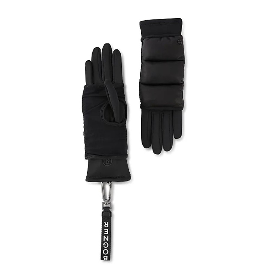 Frauen Bogner Handschuhe | Handschuhe Touch Fur Damen - Schwarz