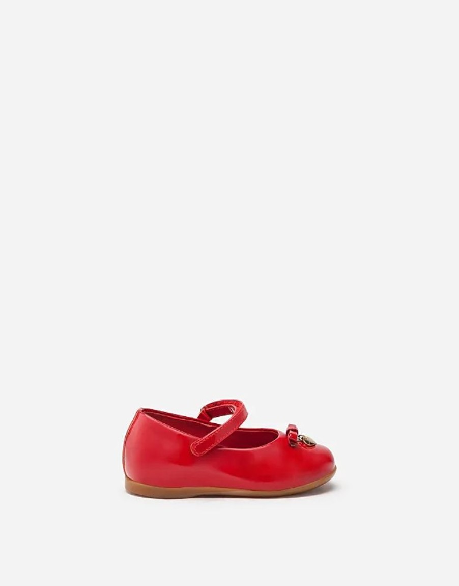 Frauen Dolce & Gabbana Ballerinas | Ballerina Mary Jane Aus Lackleder - Frau Rot Leder 19