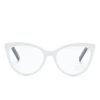 Frauen Moncler Brillen | Ml5208 021 Cat-Eye-Brille - Weis