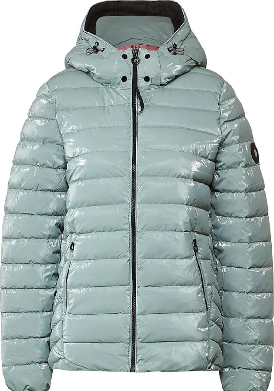 Frauen Street One Jacken | Steppjacke Street One Gr. 36, Grun (Polar Mint) Damen Jacken Kurze Mit Abnehmbarer Kapuze