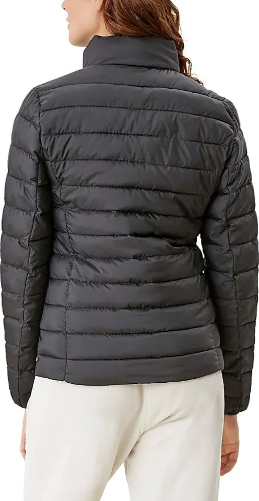 Frauen s.Oliver Jacken | Steppjacke S.Oliver Gr. 34, Schwarz Damen Jacken Steppjacken Mit Stehkragen