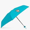 Frauen Moschino Regenschirme | Folding Umbrella With Logo, Unisex, Blue