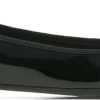 Frauen Clarks Ballerinas | Couture Bloom - Frau Ballerinas Schwarzes Lackleder 41.5