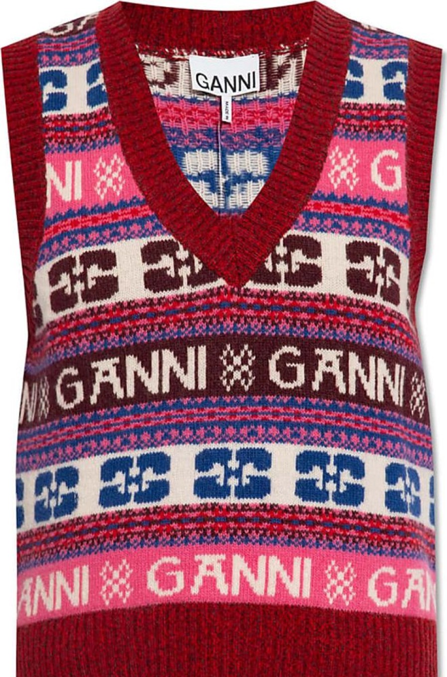 Frauen Ganni Westen | Patterned Vest, Womens, Multicolour