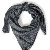 Frauen Calvin Klein Schals | Damen Monogram Jacquard Scarf 120X120 Schals, Ck Black, Os