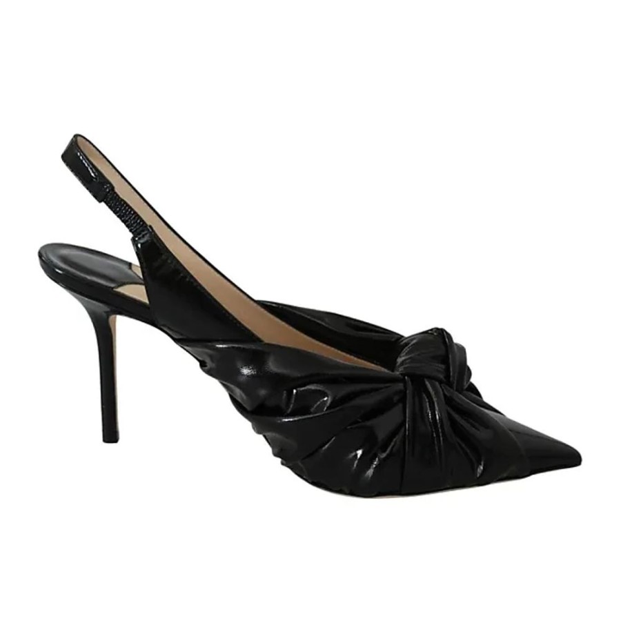 Frauen Jimmy Choo London Pumps | Neue Schwarze Lederpumps Mit Spitzer Zehenpartie Jimmy Choo