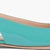 Frauen Gianvito Rossi Ballerinas | Tish 05 Flache Slingback Schuhe Aus Lackleder - Blau - Eu 35.5