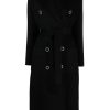 Frauen Elisabetta Franchi Mantel | Double-Breasted Wool-Blend Coat