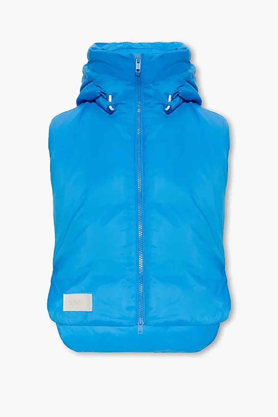 Frauen Yves Salomon Westen | Cropped Vest With Hood, Womens, Blue