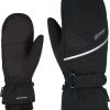 Frauen Ziener Handschuhe | Damen Kiani Mitten Ski-Faustling/Wintersport | Wasserdicht, Atmungsaktiv, Warm, Gore-Tex, Black, 7.5