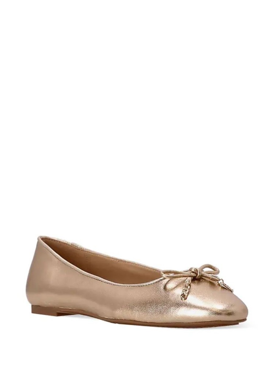 Frauen Michael Michael Kors Ballerinas | Ballerinas Im Metallic-Look - Rosa