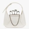 Frauen Alexander McQueen Taschen | Jewelled Hobo Mini Handbag, Womens, White