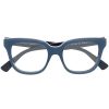 Frauen Gucci Brillen | Brille Mit Eckigem Gestell - Blau