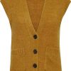 Frauen Fransa Westen | Frcedarki 1 Vest Weste Damen Strickweste Outdoor Pullunder Grobstrick, Grose:Xs, Farbe:Golden Brown Melange (1809401)