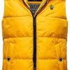 Frauen Marikoo Westen | Damen Warme Winter Steppwese Mit Kapuze Zarinaa Yellow Gr. L