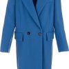 Frauen Stella McCartney Mantel | Coat Structured Coating - Grose: 42, Color: Cornflower