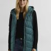 Frauen Cecil Westen | Steppweste Cecil Gr. Xxl (46), Grun (Night Forest Green) Damen Westen Outdoorwesten Mit 2-Wege-Reisverschluss