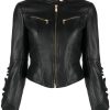 Frauen Pinko Jacken | Cropped Biker Jacket