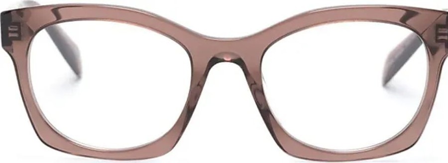 Frauen Prada Brillen | Brille Mit Transparentem Gestell - Braun