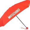 Frauen Moschino Regenschirme | Umbrella With Logo, Unisex, Red