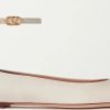 Frauen Valentino Garavani Ballerinas | Tan-Go Ballerinas Aus Lackleder - Elfenbein