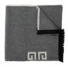 Frauen Givenchy Schals | Wool Scarf With Logo, Womens, Grey