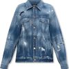 Frauen Dsquared2 Jacken | Oversize Denim Jacket, Womens, Blue