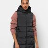 Frauen Jack Wolfskin Westen | Steppweste Jack Wolfskin Eisbach Vest W Gr. L (42/44), Schwarz-Weis (Phantom) Damen Westen Steppwesten