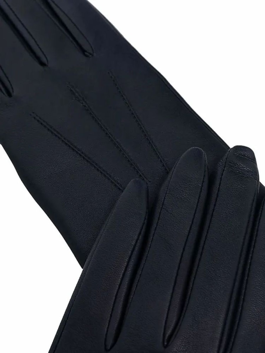 Frauen Aspinal of London Handschuhe | Handschuhe Aus Leder - Blau