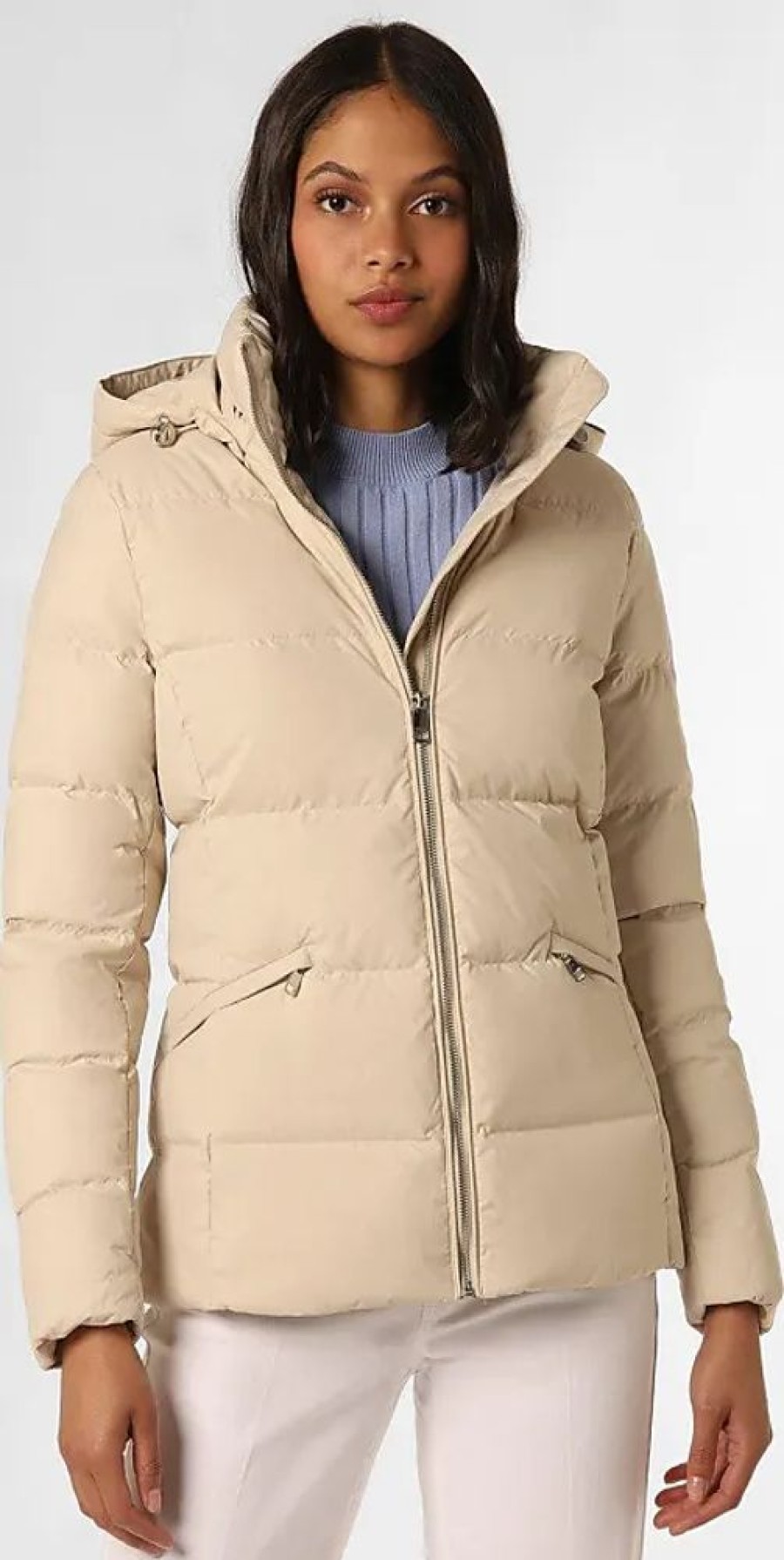 Frauen Tommy Hilfiger Jacken | Daunenjacke Damen, Beige