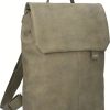 Frauen zwei Taschen | Mademoiselle.M Rucksack Mr13 Nubuk-Olive