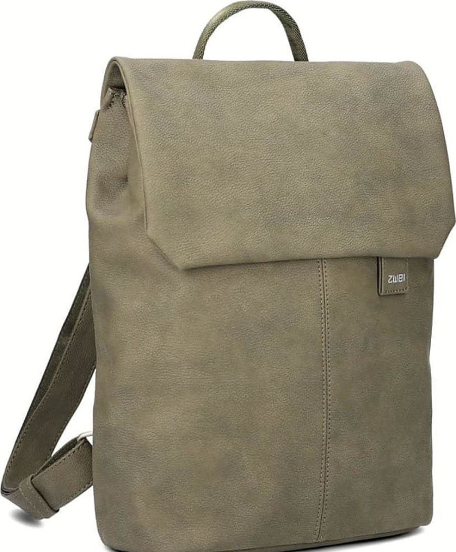 Frauen zwei Taschen | Mademoiselle.M Rucksack Mr13 Nubuk-Olive