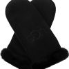 Frauen UGG Handschuhe | Gloves With Logo, Womens, Black