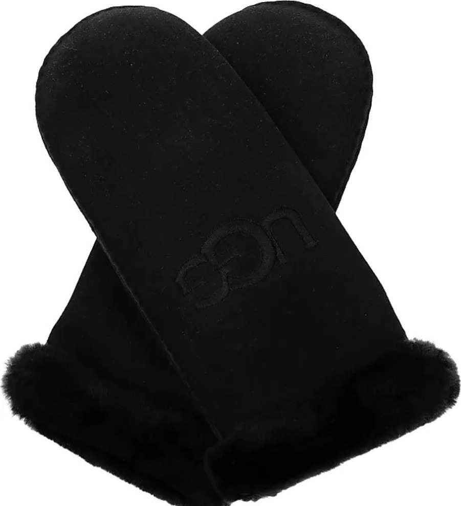 Frauen UGG Handschuhe | Gloves With Logo, Womens, Black