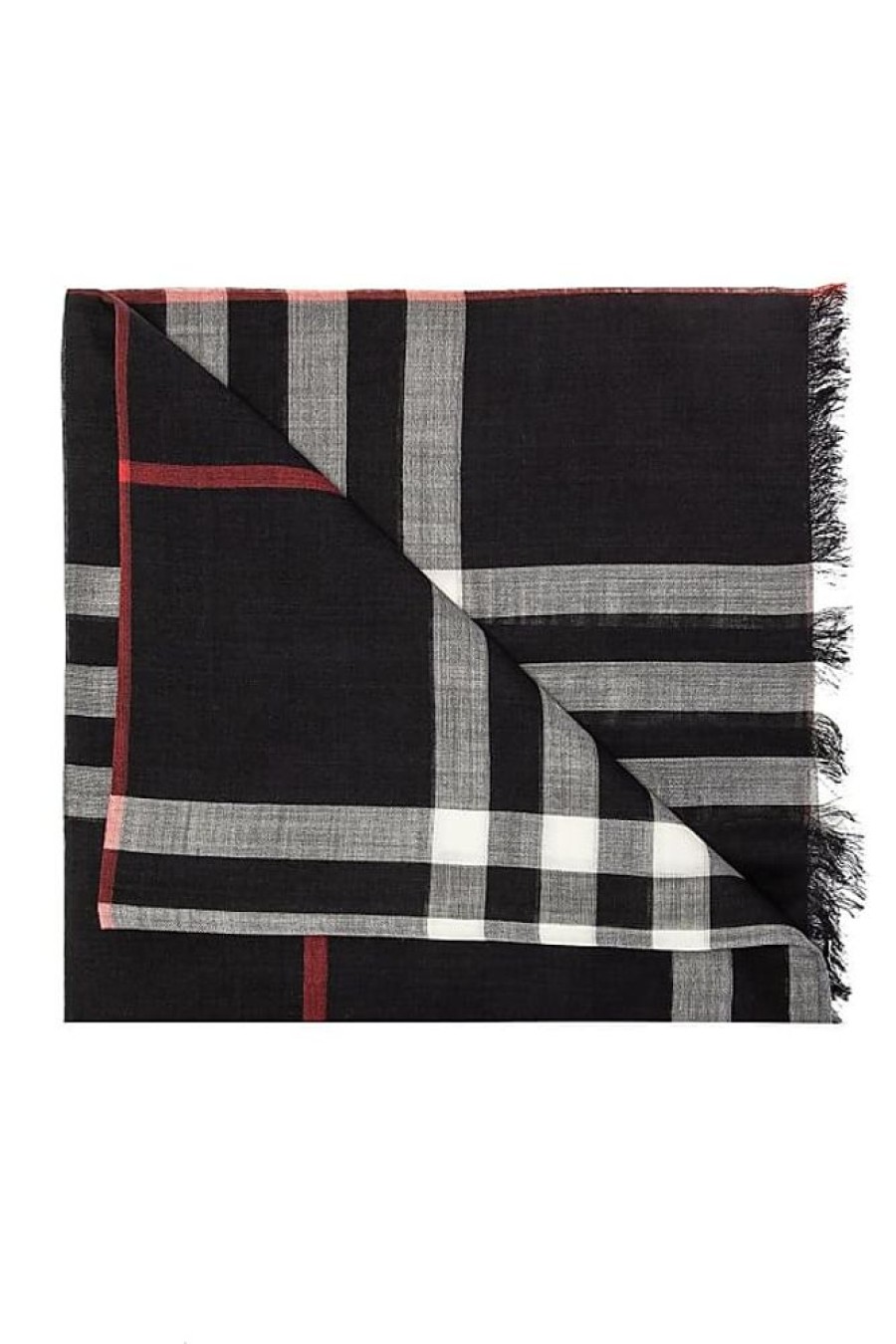 Frauen Burberry Schals | Checked Scarf, Womens, Black