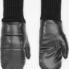 Frauen Urban Classics Handschuhe | Puffer Imitation Leather Gloves In Schwarz