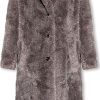 Frauen Zadig&Voltaire Mantel | Monacoco Faux-Fur Coat, Womens, Grey