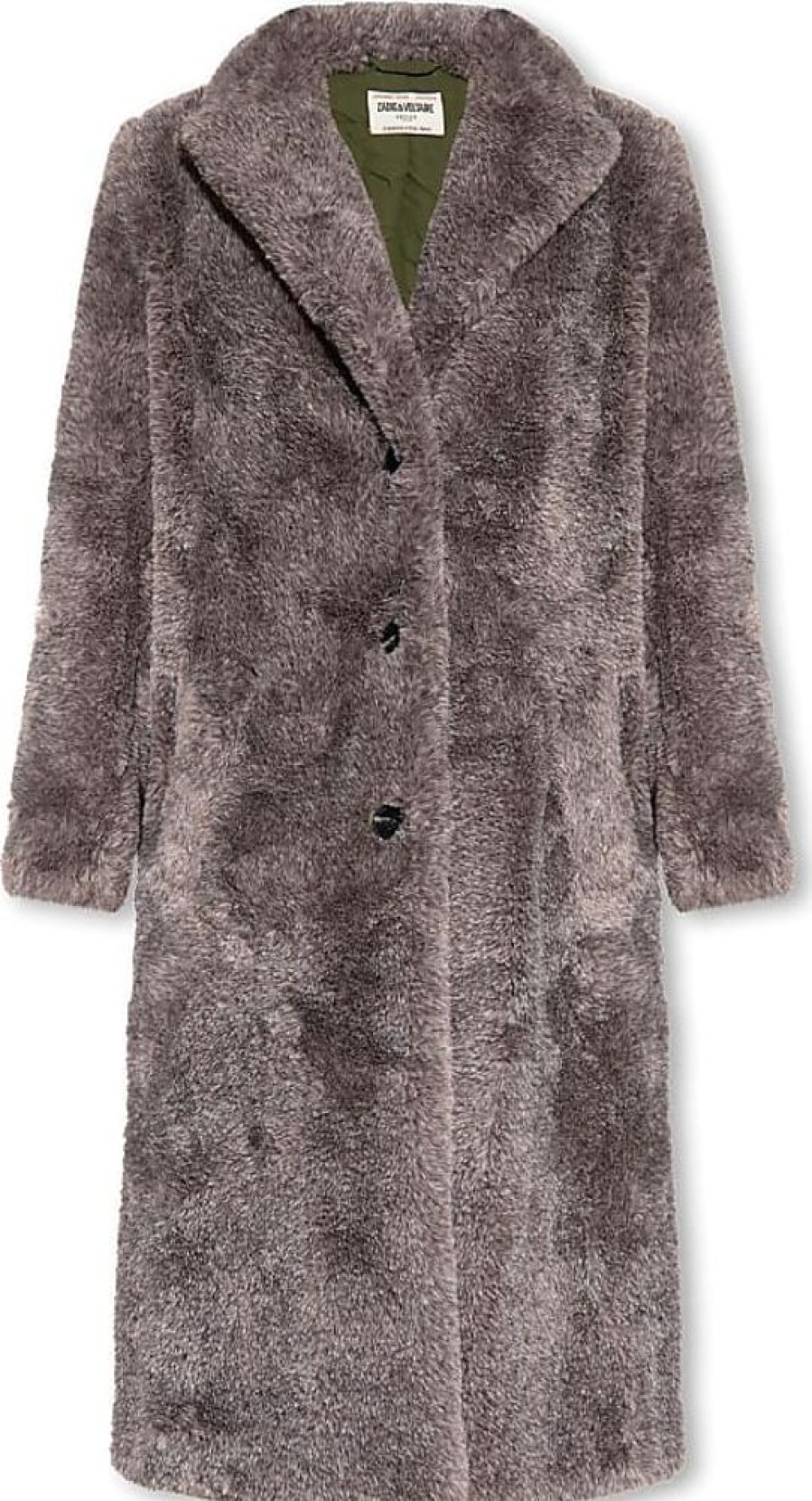 Frauen Zadig&Voltaire Mantel | Monacoco Faux-Fur Coat, Womens, Grey