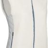 Frauen LaMunt Westen | Sophia Cozy Hybrid Vest Fleeceweste Fur Damen | Weis/Grau