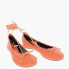 Frauen MOLLY GODDARD Ballerinas | Leather Annabelle Ballet Flats With Ankle Laces Grose 40