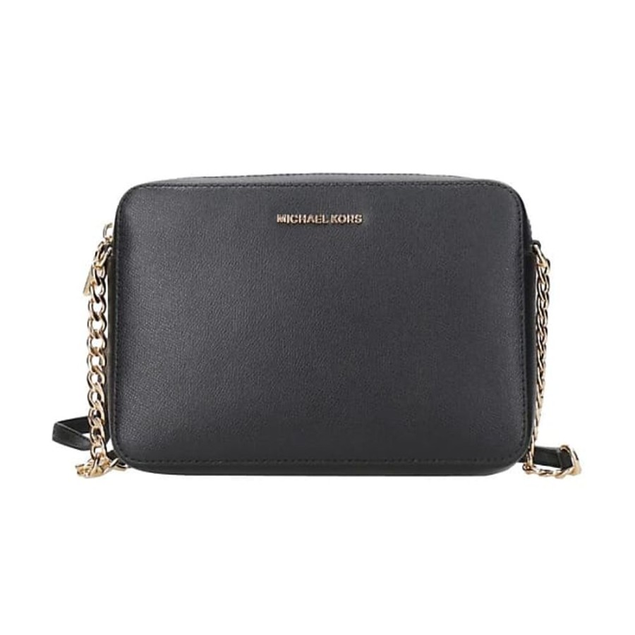 Frauen Michael Kors Taschen | Kompakte Jet Set Handtasche, Schwarz Michael Kors