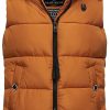 Frauen Marikoo Westen | Damen Warme Winter Steppwese Mit Kapuze Zarinaa Rusty Cinnamon Gr. Xxl