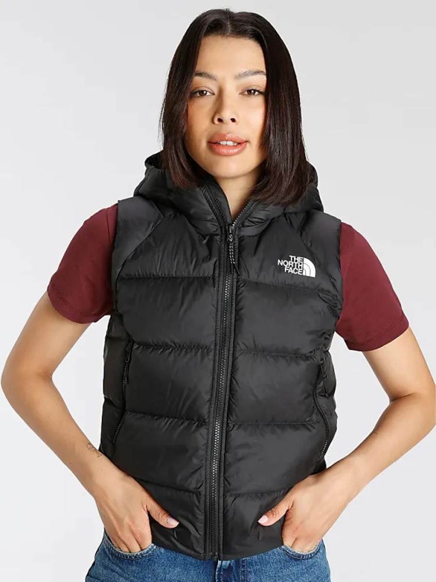 Frauen The North Face Westen | Daunenweste The North Face W Hyalite Vest Tnf Black Gr. Xl (42), Schwarz Damen Westen Outdoorwesten