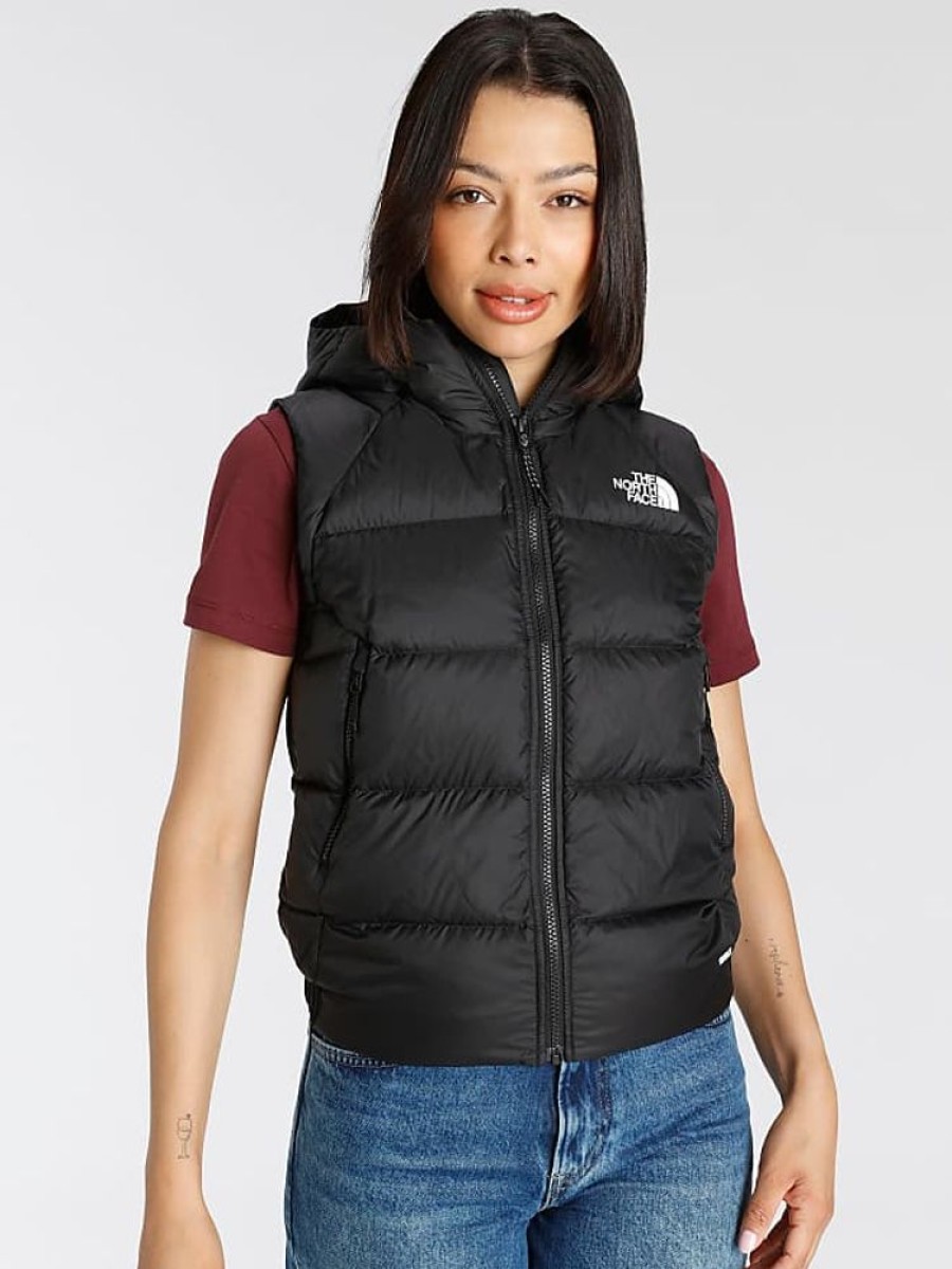 Frauen The North Face Westen | Daunenweste The North Face W Hyalite Vest Tnf Black Gr. Xl (42), Schwarz Damen Westen Outdoorwesten