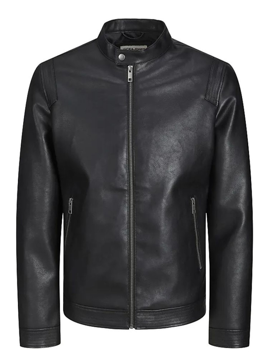 Frauen Jack & Jones Jacken | Herren Jjerocky Clean Jacket Noos Leicht, Schwarz, Xl Eu